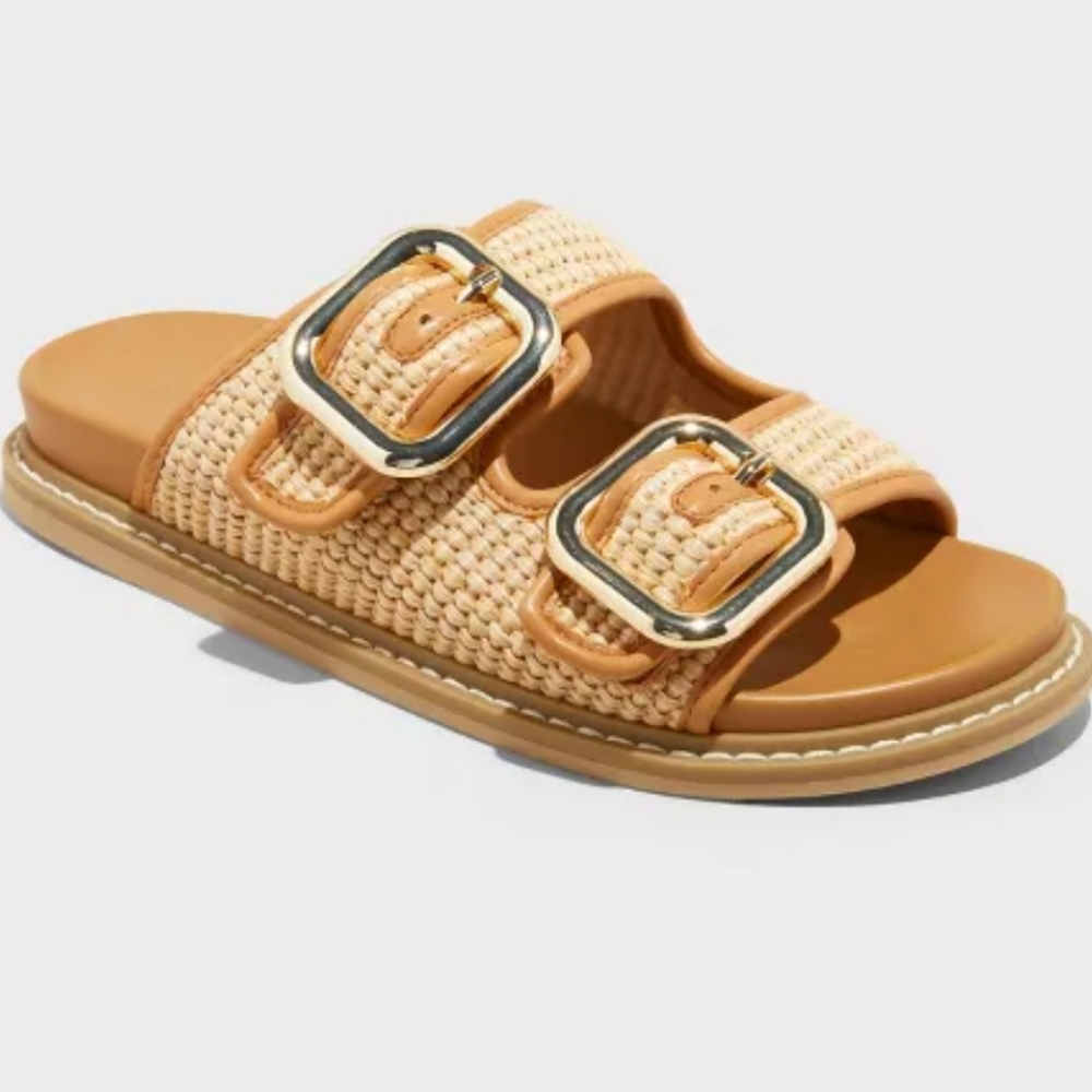 Women's Collin Double Buckle Sandals Universal Thread Size 6.5